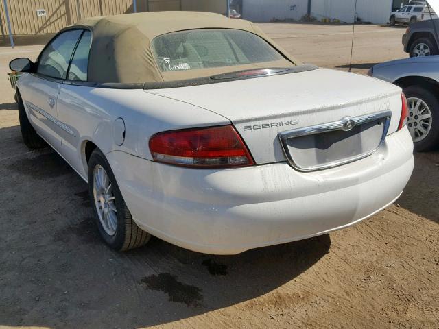 1C3EL45R44N252553 - 2004 CHRYSLER SEBRING LX WHITE photo 3