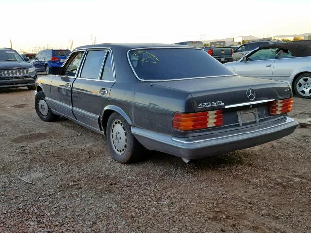 WDBCA3502KA437484 - 1989 MERCEDES-BENZ 420SEL GRAY photo 3