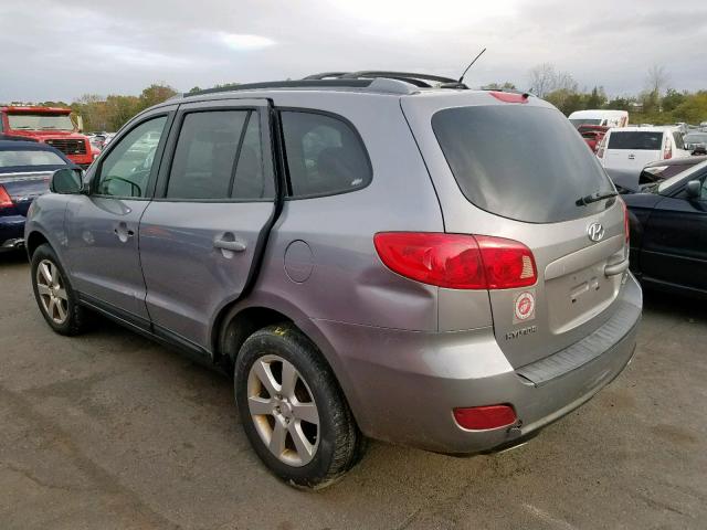 5NMSH13E97H063669 - 2007 HYUNDAI SANTA FE S SILVER photo 3