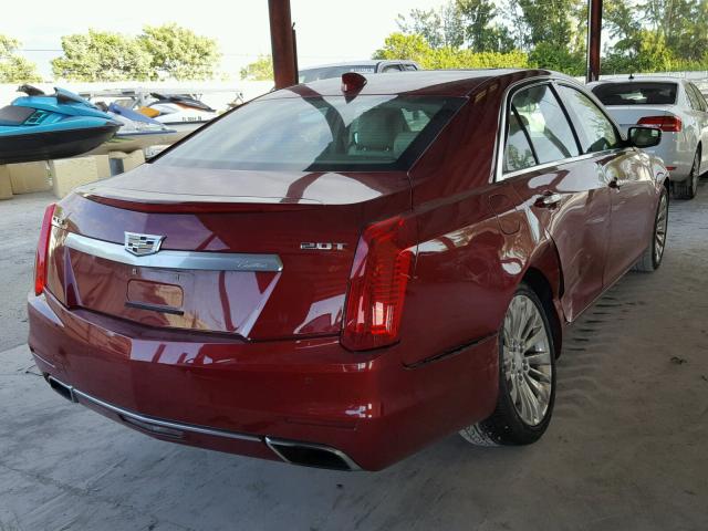 1G6AR5SX4G0129194 - 2016 CADILLAC CTS LUXURY RED photo 4