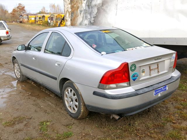 YV1RS61R512027230 - 2001 VOLVO S60 SILVER photo 3