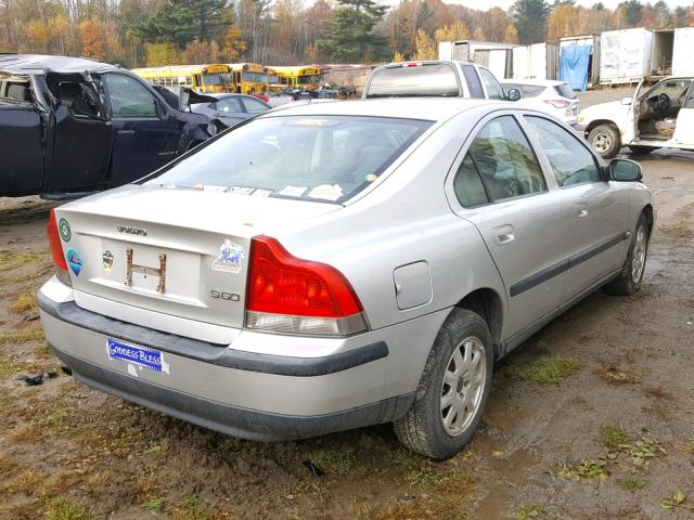 YV1RS61R512027230 - 2001 VOLVO S60 SILVER photo 4