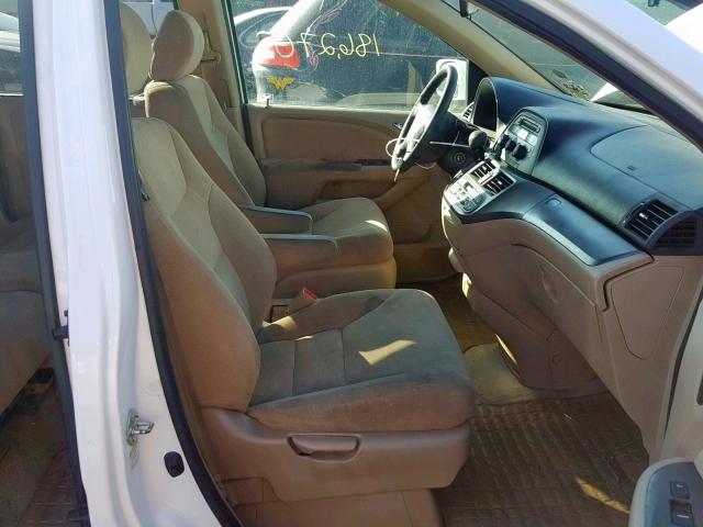 5FNRL38407B015522 - 2007 HONDA ODYSSEY EX WHITE photo 5