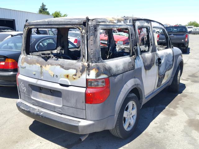 5J6YH18533L011458 - 2003 HONDA ELEMENT EX SILVER photo 4