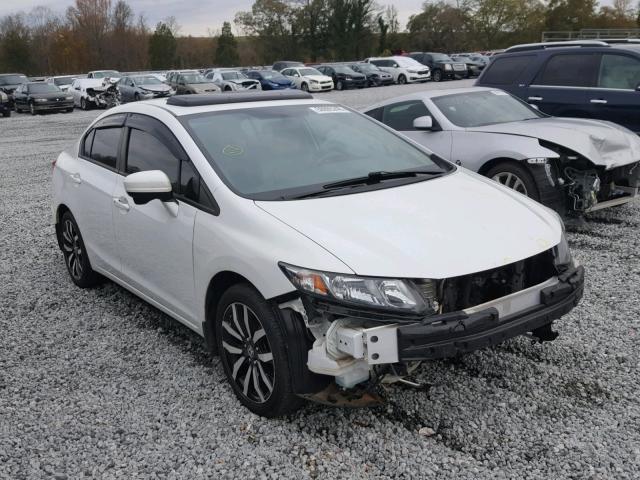 19XFB2F93EE033045 - 2014 HONDA CIVIC EXL WHITE photo 1