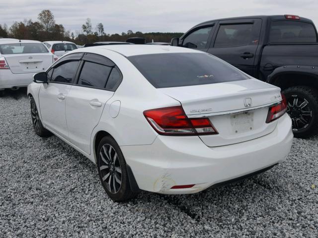 19XFB2F93EE033045 - 2014 HONDA CIVIC EXL WHITE photo 3