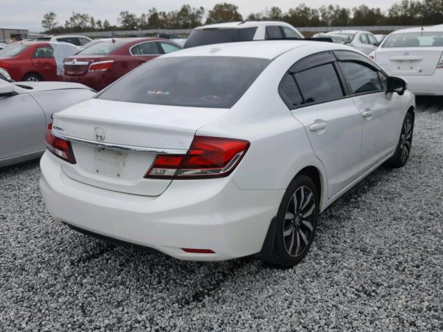 19XFB2F93EE033045 - 2014 HONDA CIVIC EXL WHITE photo 4