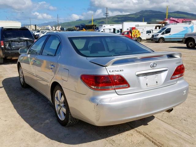 JTHBA30G355105502 - 2005 LEXUS ES 330 SILVER photo 3