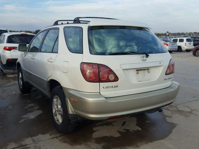 JT6GF10U4X0027970 - 1999 LEXUS RX 300 WHITE photo 3