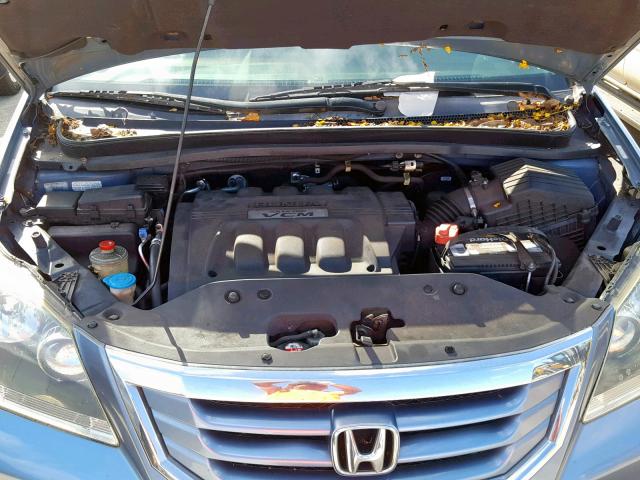 5FNRL38678B063022 - 2008 HONDA ODYSSEY EX BLUE photo 7