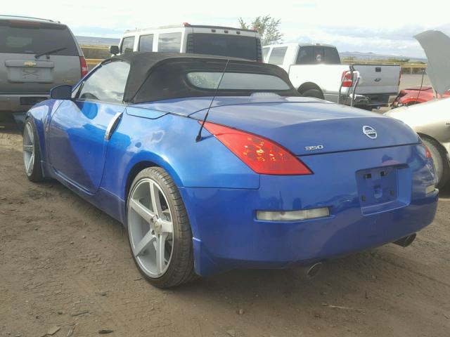 JN1BZ36A57M653221 - 2007 NISSAN 350Z ROADS BLUE photo 3