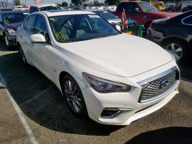 JN1EV7AP3JM350943 - 2018 INFINITI Q50 LUXE WHITE photo 1