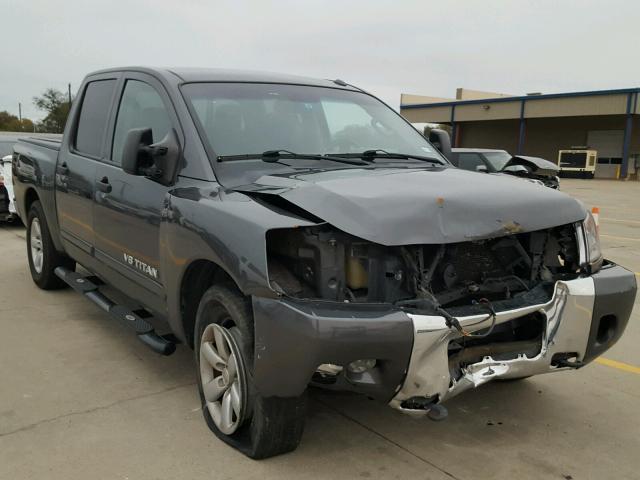 1N6BA0EDXCN328466 - 2012 NISSAN TITAN S CHARCOAL photo 1