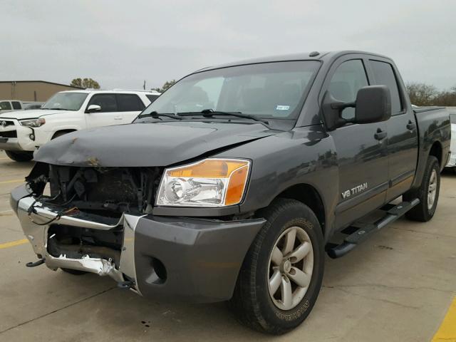 1N6BA0EDXCN328466 - 2012 NISSAN TITAN S CHARCOAL photo 2