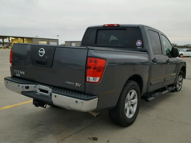 1N6BA0EDXCN328466 - 2012 NISSAN TITAN S CHARCOAL photo 4