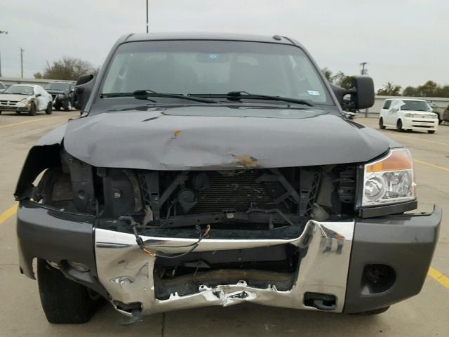 1N6BA0EDXCN328466 - 2012 NISSAN TITAN S CHARCOAL photo 9