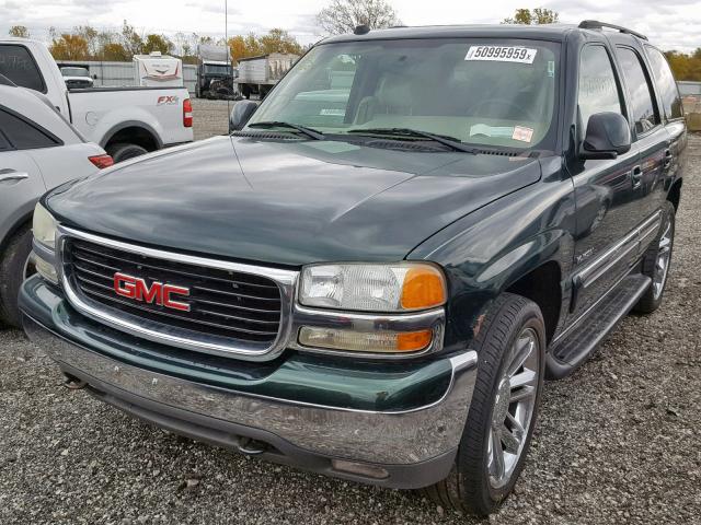 1GKEK13Z94J262815 - 2004 GMC YUKON GREEN photo 2