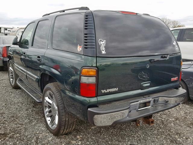 1GKEK13Z94J262815 - 2004 GMC YUKON GREEN photo 3