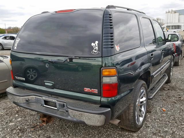 1GKEK13Z94J262815 - 2004 GMC YUKON GREEN photo 4