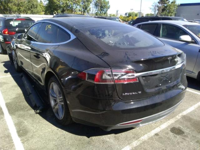 5YJSA1CG4DFP03757 - 2013 TESLA MODEL S BLACK photo 3