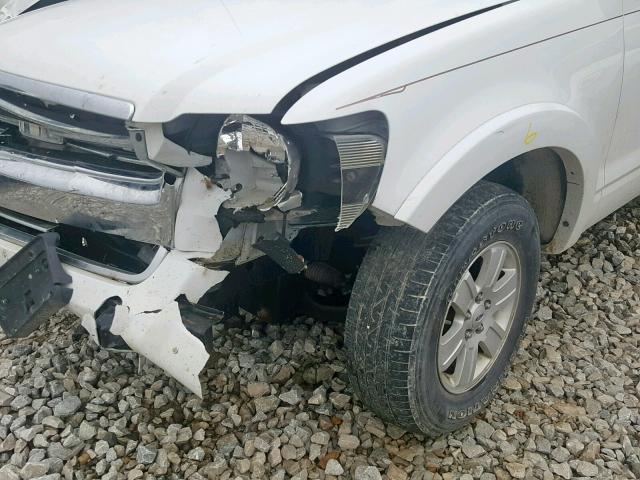 1FMEU73E29UA29883 - 2009 FORD EXPLORER X WHITE photo 9