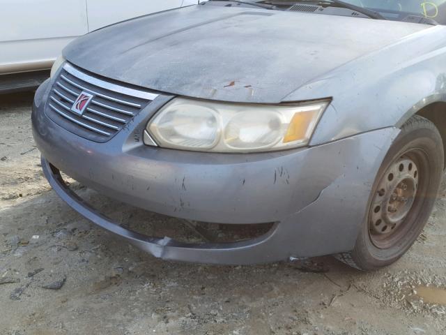 1G8AJ55F66Z205395 - 2006 SATURN ION LEVEL GRAY photo 9