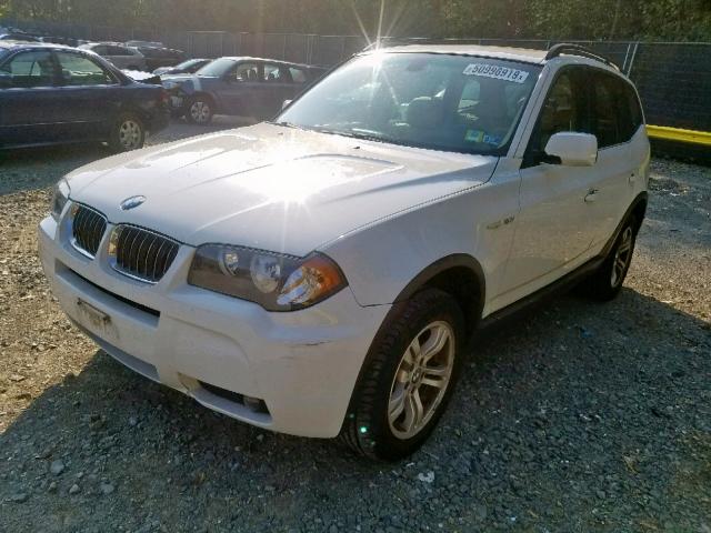 WBXPA93406WD30277 - 2006 BMW X3 3.0I WHITE photo 2