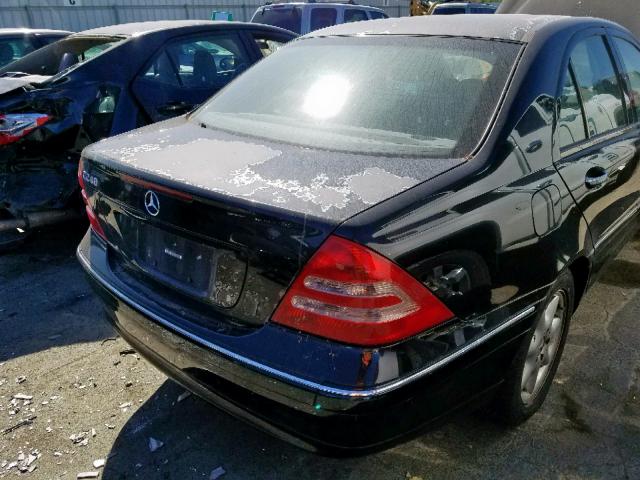 WDBRF61JX4E018559 - 2004 MERCEDES-BENZ C 240 BLACK photo 9