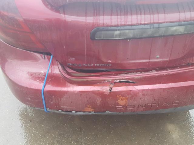 2G2WP552361170450 - 2006 PONTIAC GRAND PRIX Շագանակագույն լուսանկար 9