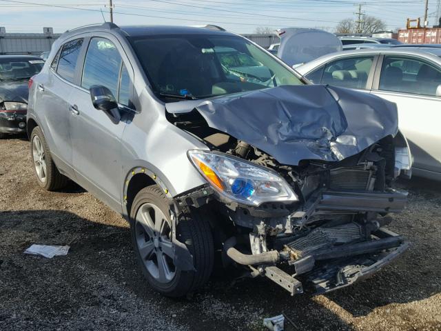 KL4CJASB6EB571139 - 2014 BUICK ENCORE GRAY photo 1