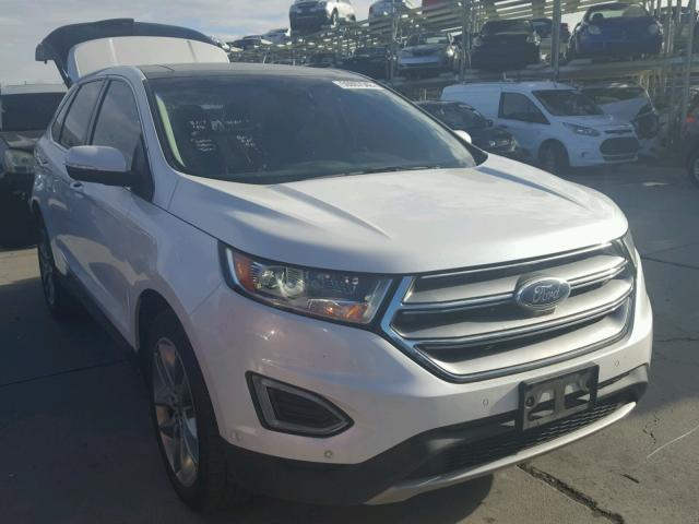 2FMPK4K97FBB27360 - 2015 FORD EDGE TITAN WHITE photo 1