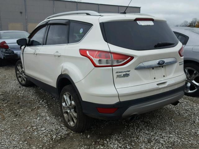 1FMCU0JX0EUD15647 - 2014 FORD ESCAPE TIT WHITE photo 3