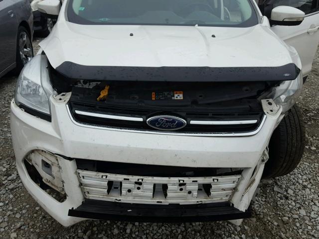 1FMCU0JX0EUD15647 - 2014 FORD ESCAPE TIT WHITE photo 7