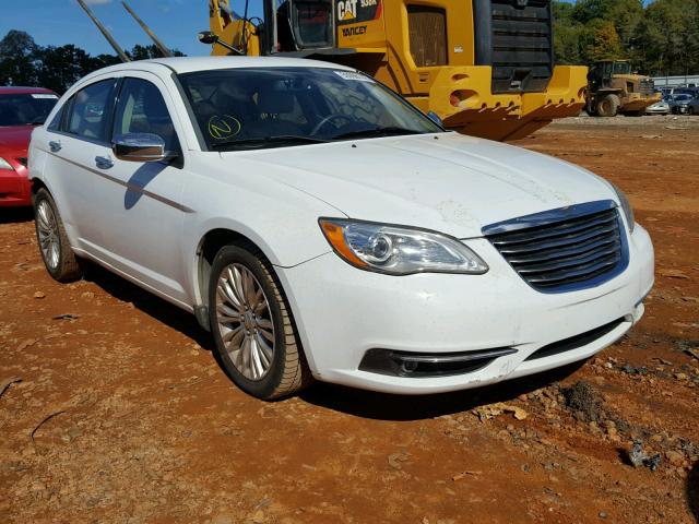 1C3CCBCGXDN728592 - 2013 CHRYSLER 200 LIMITE WHITE photo 1