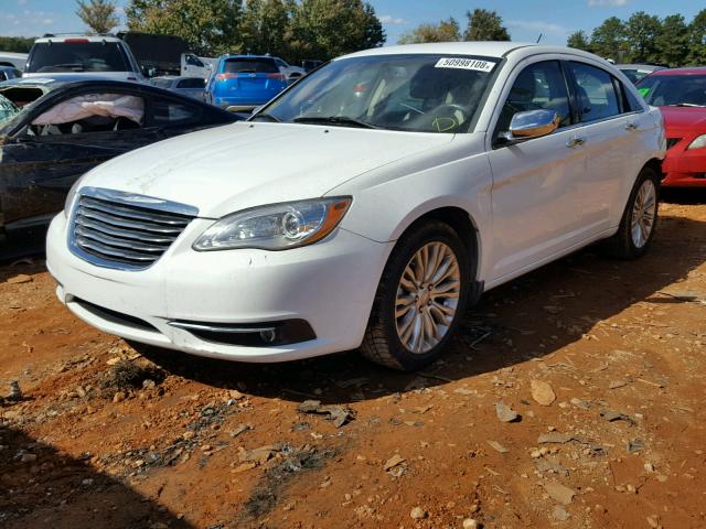 1C3CCBCGXDN728592 - 2013 CHRYSLER 200 LIMITE WHITE photo 2