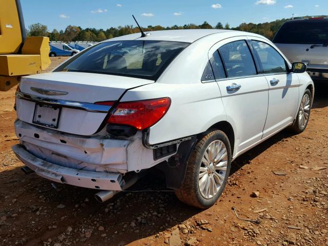 1C3CCBCGXDN728592 - 2013 CHRYSLER 200 LIMITE WHITE photo 4