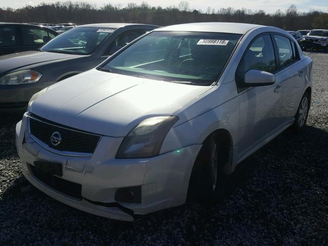 3N1AB6AP9BL621307 - 2011 NISSAN SENTRA 2.0 WHITE photo 2