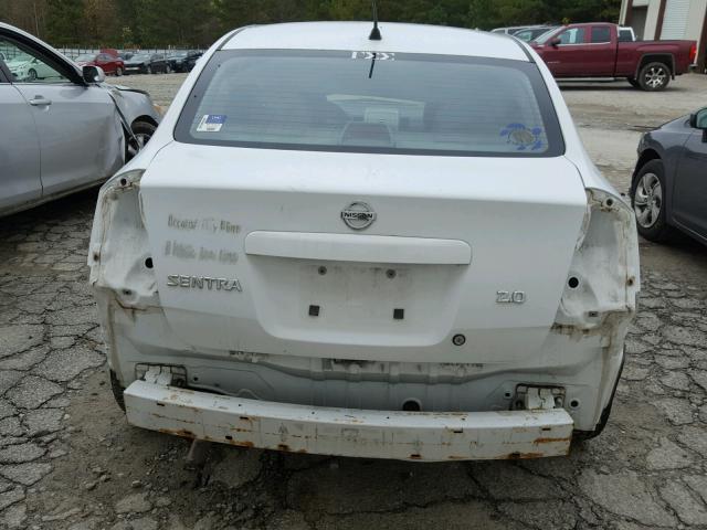 3N1AB61E87L672707 - 2007 NISSAN SENTRA 2.0 WHITE photo 9