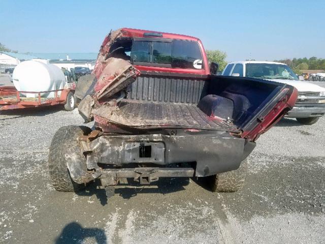 1B7KF23D9WJ138818 - 1998 DODGE RAM 2500 RED photo 10