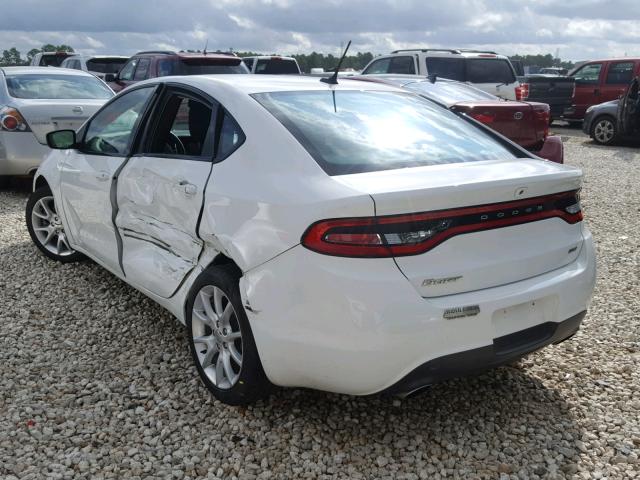 1C3CDFBA0DD335580 - 2013 DODGE DART SXT WHITE photo 3