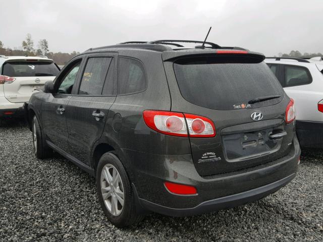 5XYZK4AG3CG148839 - 2012 HYUNDAI SANTA FE L GRAY photo 3