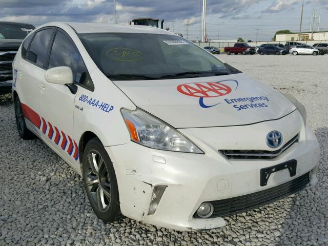 JTDZN3EU1C3024221 - 2012 TOYOTA PRIUS V WHITE photo 1