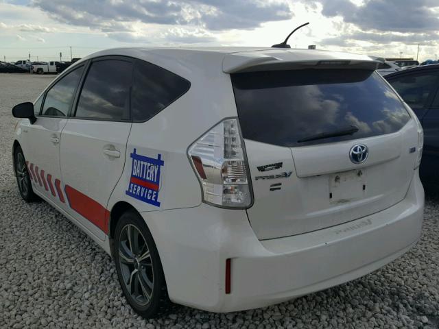 JTDZN3EU1C3024221 - 2012 TOYOTA PRIUS V WHITE photo 3