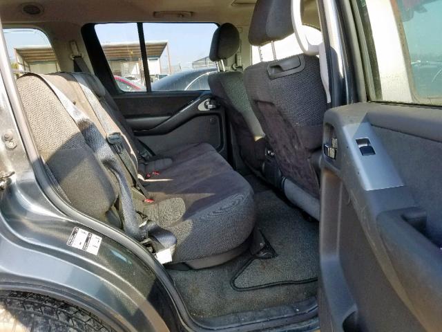 5N1AR18W96C684316 - 2006 NISSAN PATHFINDER GRAY photo 6