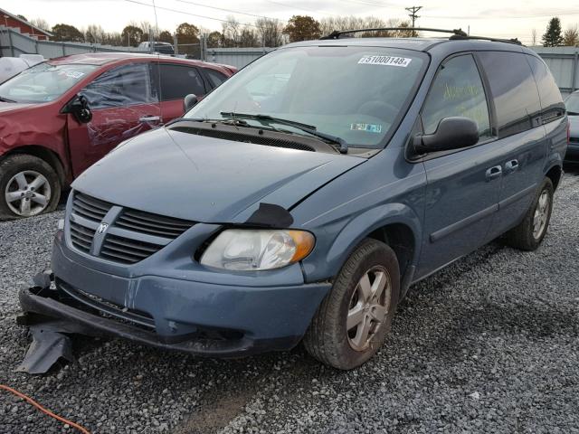 1D4GP45R35B130569 - 2005 DODGE CARAVAN SX TURQUOISE photo 2