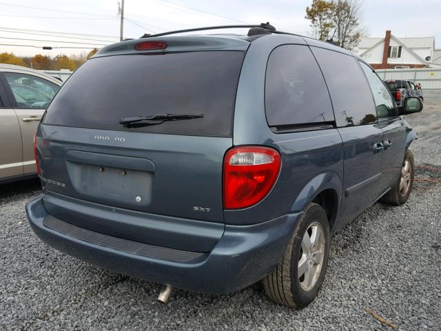 1D4GP45R35B130569 - 2005 DODGE CARAVAN SX TURQUOISE photo 4