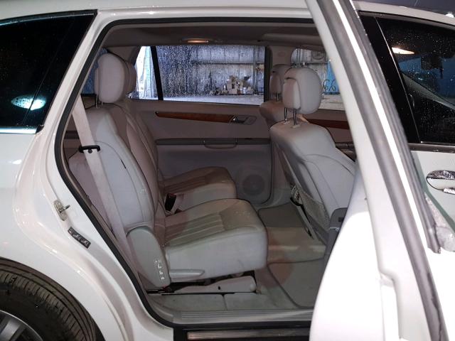 4JGCB65E08A074213 - 2008 MERCEDES-BENZ R 350 WHITE photo 6