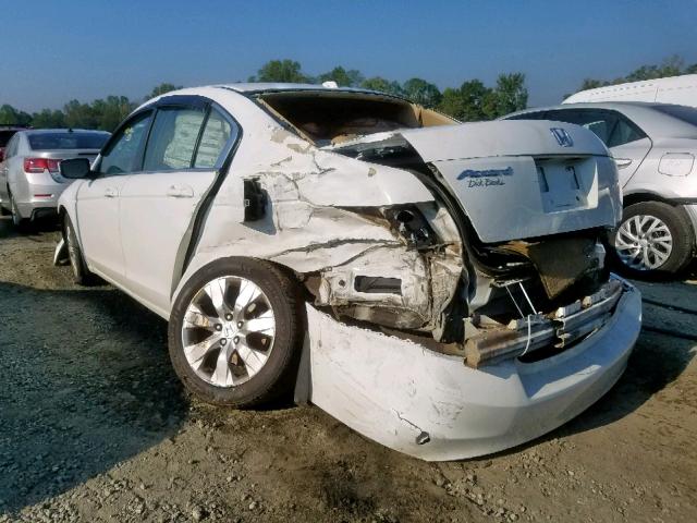 1HGCP26859A033182 - 2009 HONDA ACCORD EXL WHITE photo 3