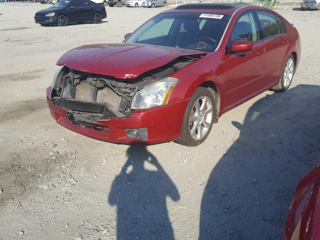 1N4BA41E67C862578 - 2007 NISSAN MAXIMA SE RED photo 2