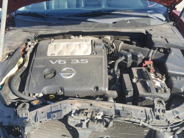 1N4BA41E67C862578 - 2007 NISSAN MAXIMA SE RED photo 7